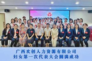 巾帼力量！广西华体会官方网页版人力资源有限公司妇女第一次代表大会胜利召开